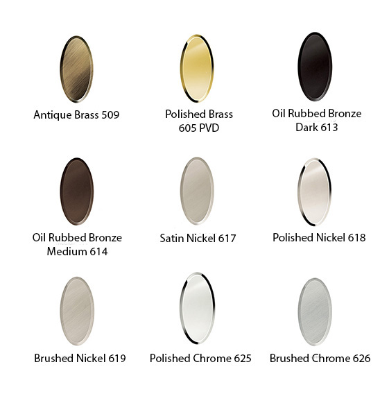 » Euro Shower Door Hardware Finishes